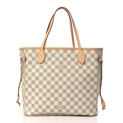 Louis Vuitton Damier Azur Neo Neverfull MM Rose Ballerine 1 of 8