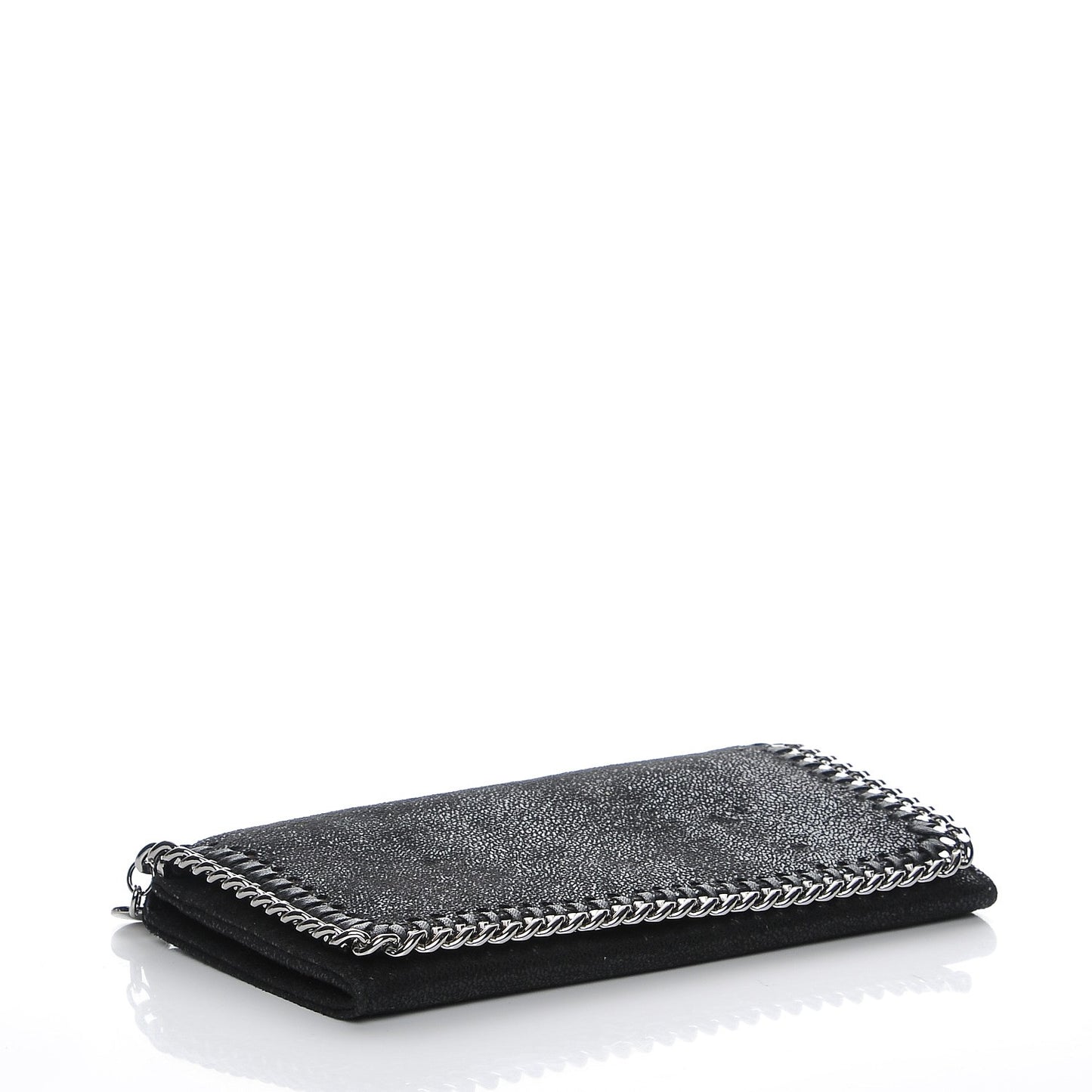 Shaggy Deer Falabella Flap Wallet Black