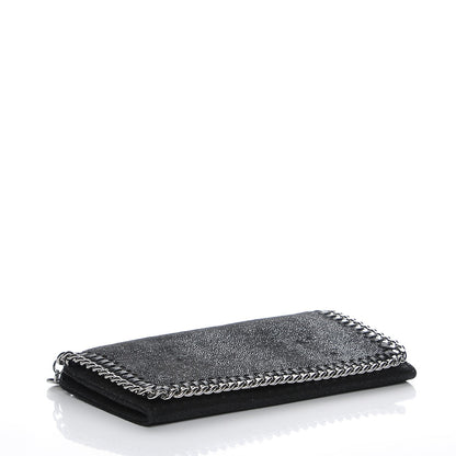 Stella McCartney Shaggy Deer Falabella Flap Wallet Black 4 of 8