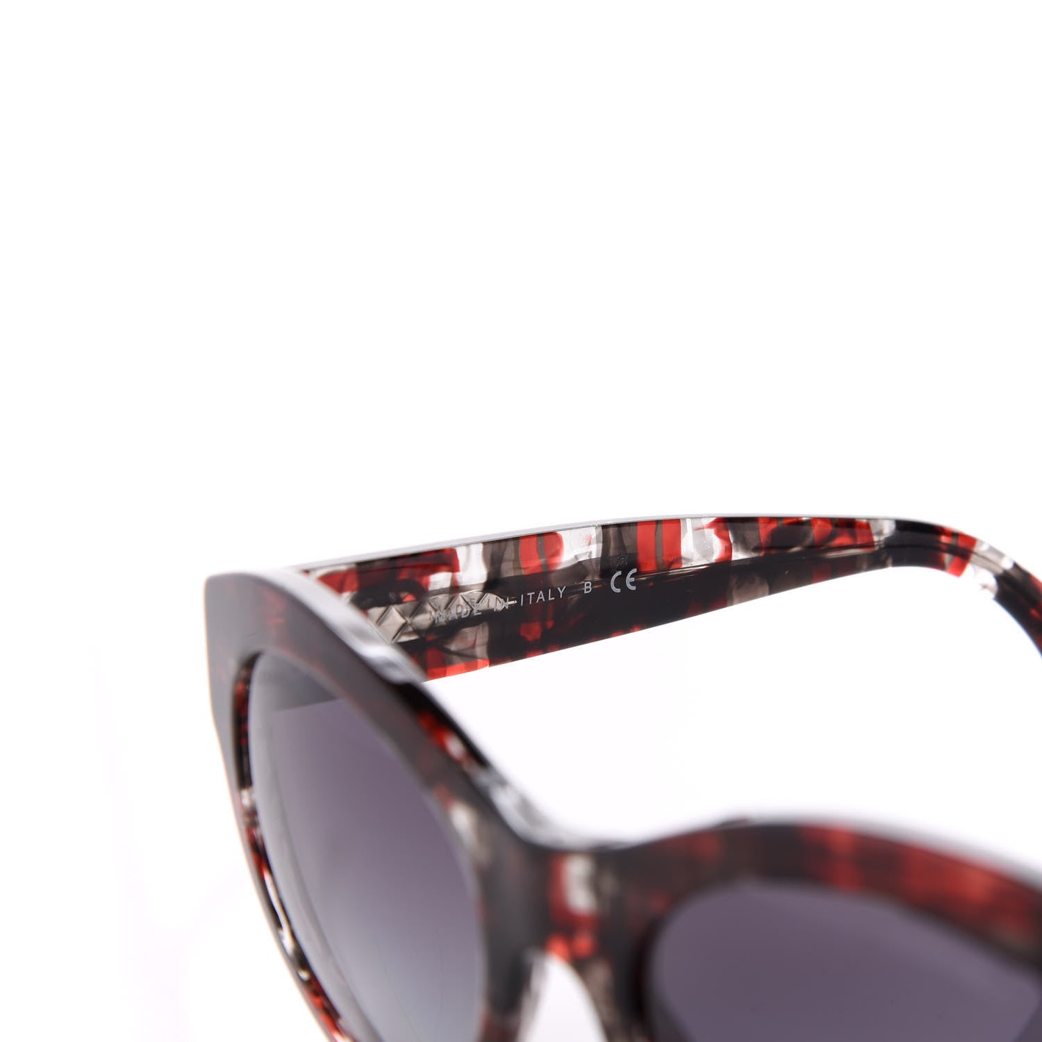 Chanel Acetate Butterfly Sunglasses 5371 Red Black 5 of 6