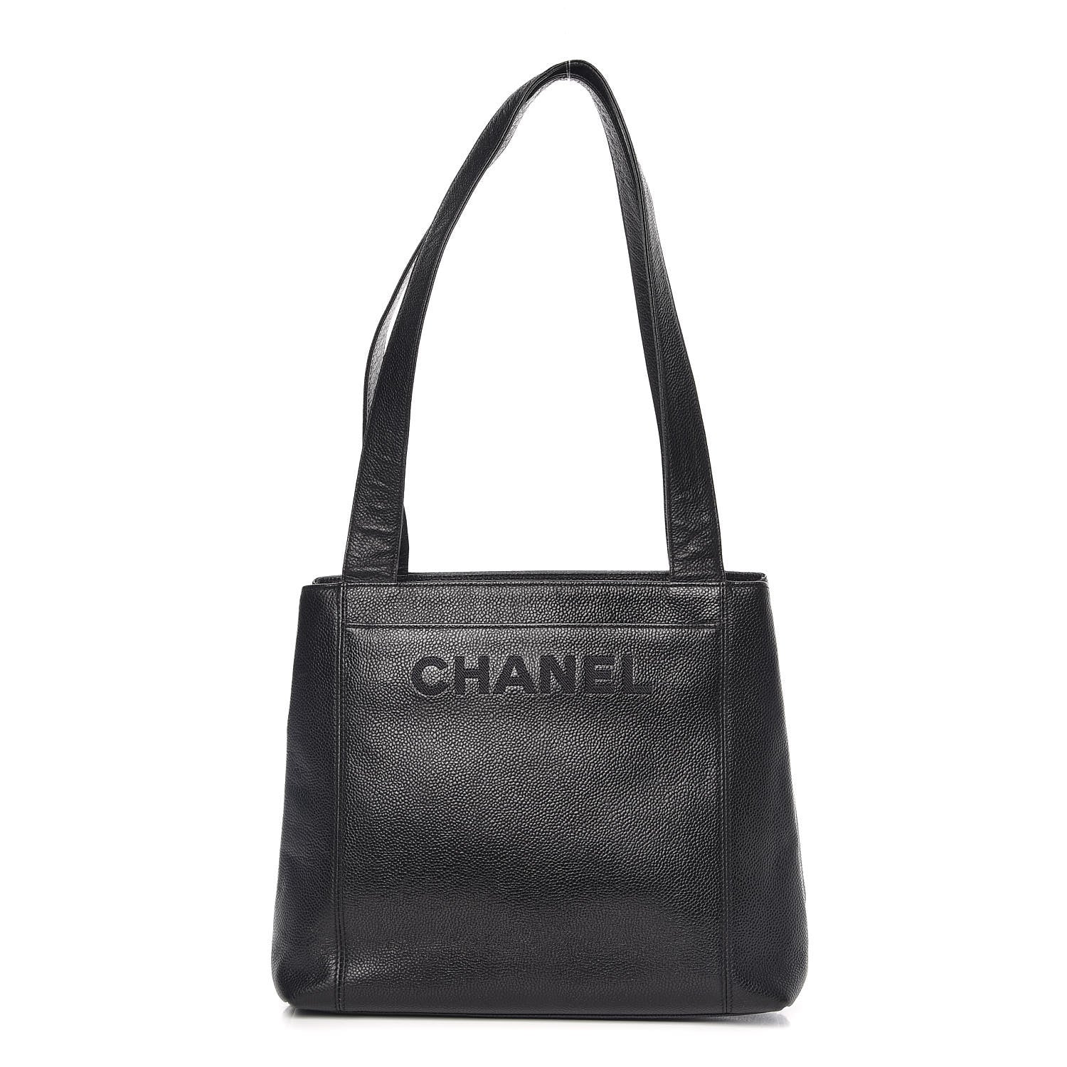 Chanel Caviar Shoulder Bag Black Black 1 of 10