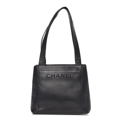 Chanel Caviar Shoulder Bag Black Black 1 of 10