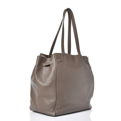 Celine Soft Grained Calfskin Small Belt Cabas Phantom Taupe 3 of 11