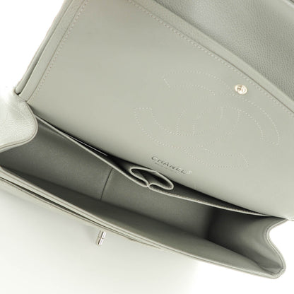 Chanel Caviar Quilted Jumbo Double Flap Grey 7 of 9