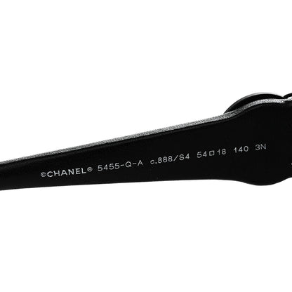 Chanel Crystal Lambskin CC Sunglasses 5455-Q-A Black 5 of 6
