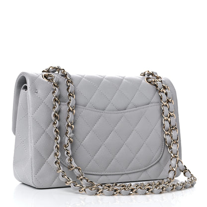 Chanel Caviar Quilted Small Double Flap Grey 3 of 10