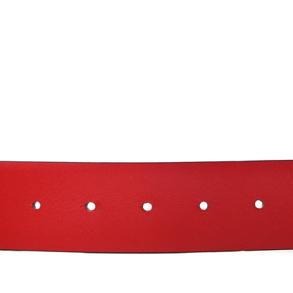 Valentino Garavani Glossy Calfskin VLogo Reversible 40mm Belt 85 34 Black Rouge Pur 4 of 5