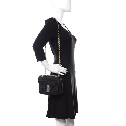 Celine Calfskin Quilted Medium C Bag Black 2 of 9
