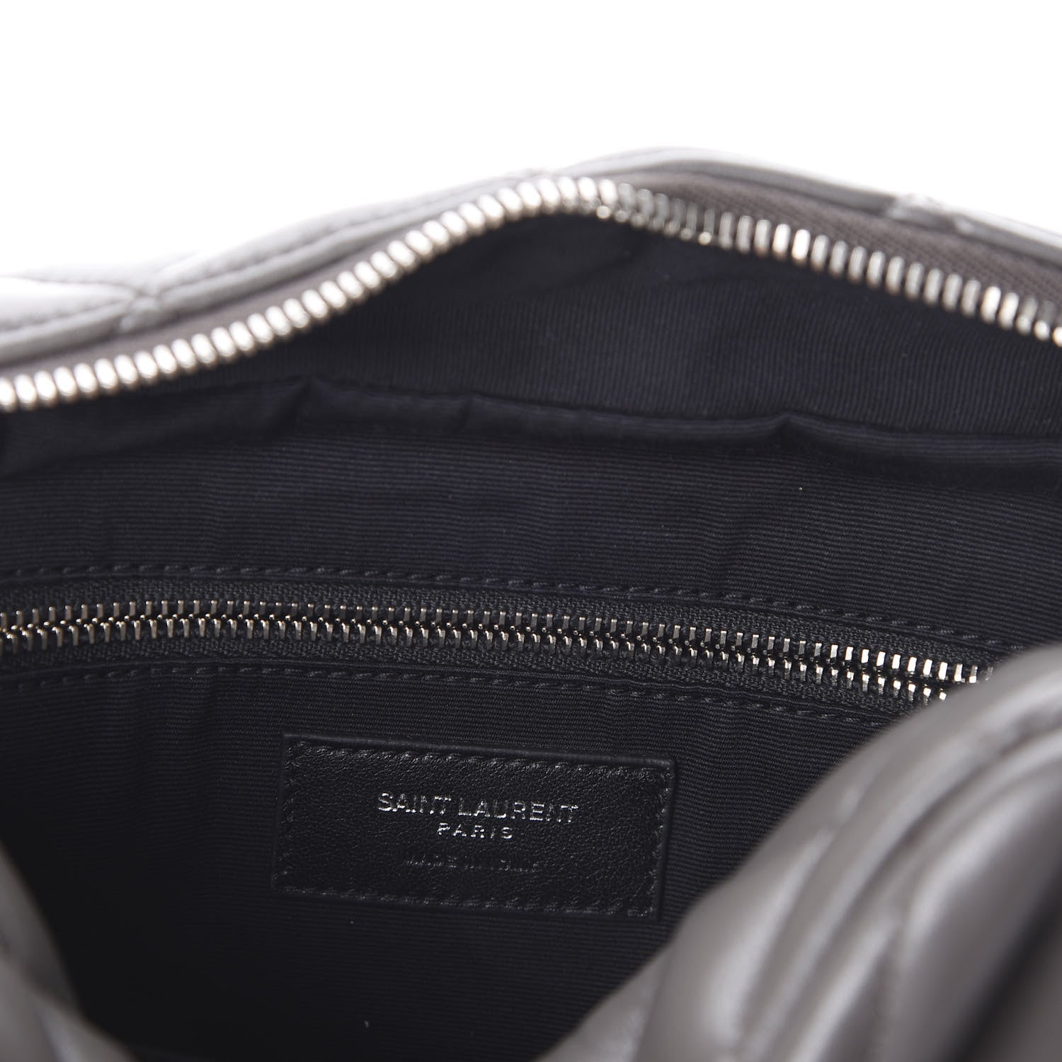 Saint Laurent Calfskin Y Quilted Monogram Small Loulou Bowling Bag Earth 6 of 11