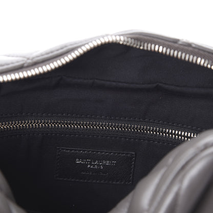 Saint Laurent Calfskin Y Quilted Monogram Small Loulou Bowling Bag Earth 6 of 11