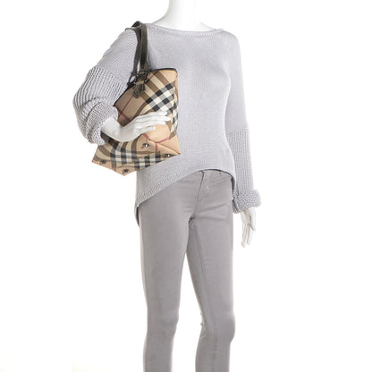 Burberry Supernova Check Small Stanton Tote Metallic 2 of 7