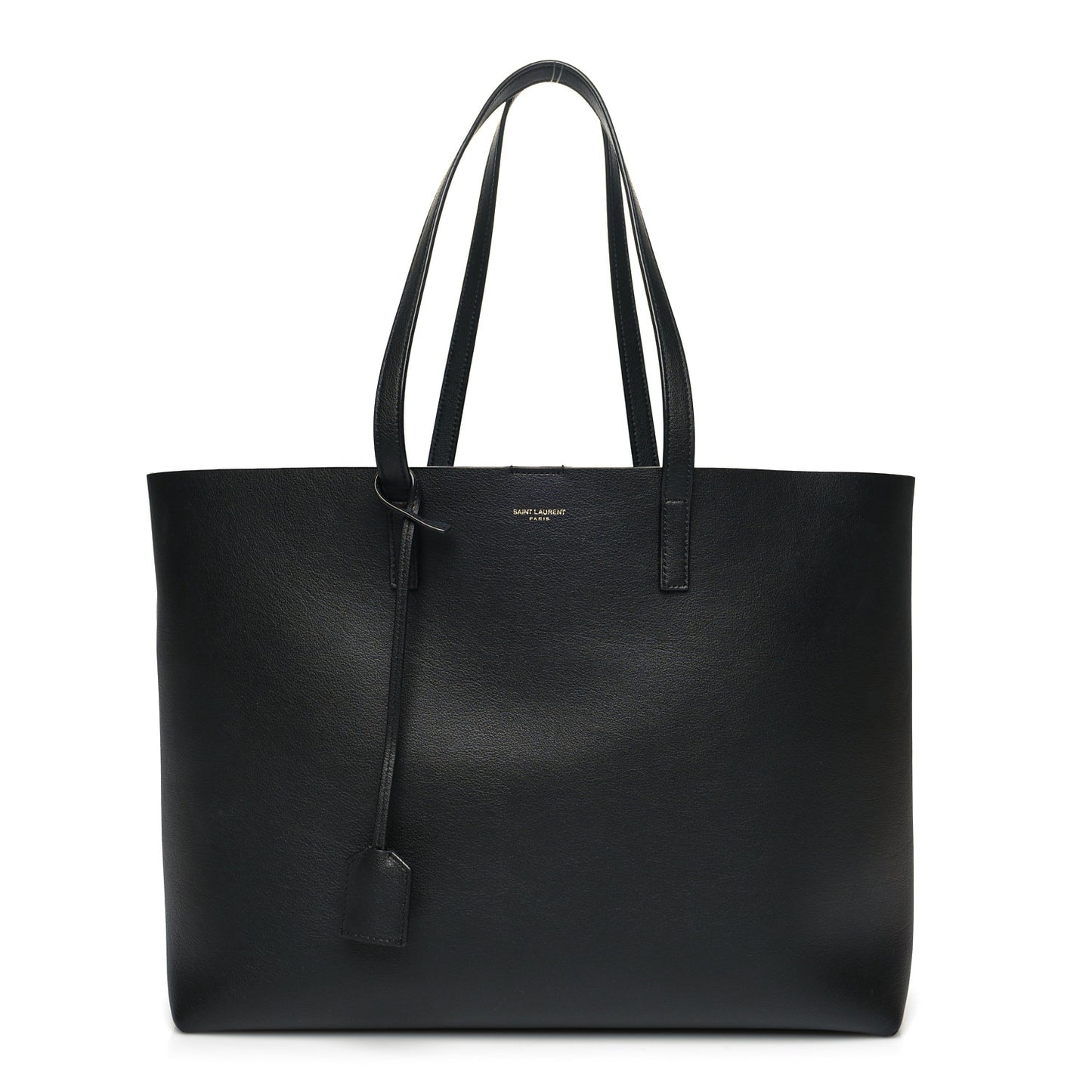 Calfskin Large Shopping Tote Black