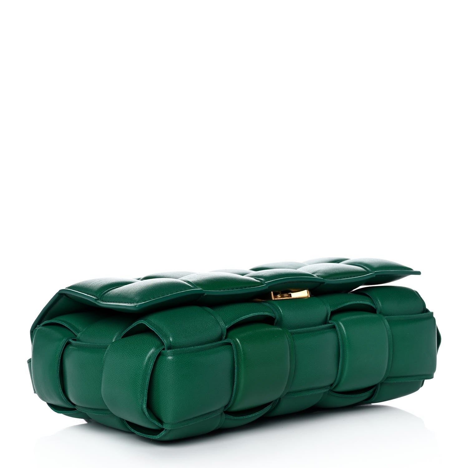 Bottega Veneta Nappa Maxi Intreccio Padded Cassette Crossbody Bag Racing Green 4 of 9