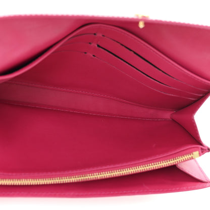 Louis Vuitton Vernis Ikat Sarah Wallet Rose Velours 5 of 10