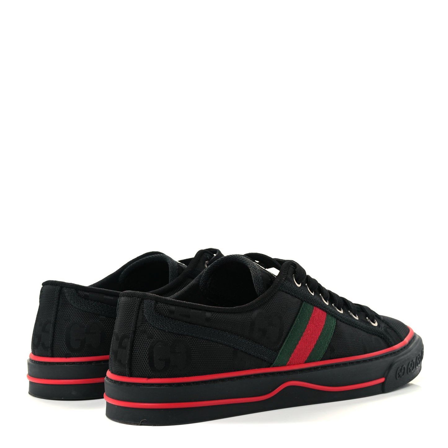 Econyl Nylon Web Monogram Off The Grid Womens 1977 Tennis Sneakers 39.5 Black