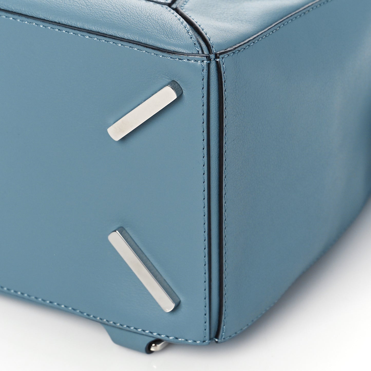 Calfskin Medium Puzzle Bag Stone Blue