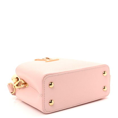 Louis Vuitton Taurillon Capucines Mini Bubble Gum Banane 4 of 9