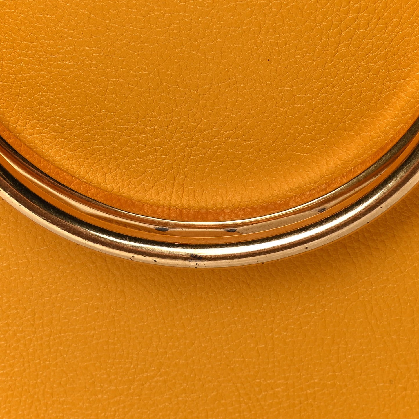 Calfskin Suede Medium Nile Bracelet Bag Dark Ochre