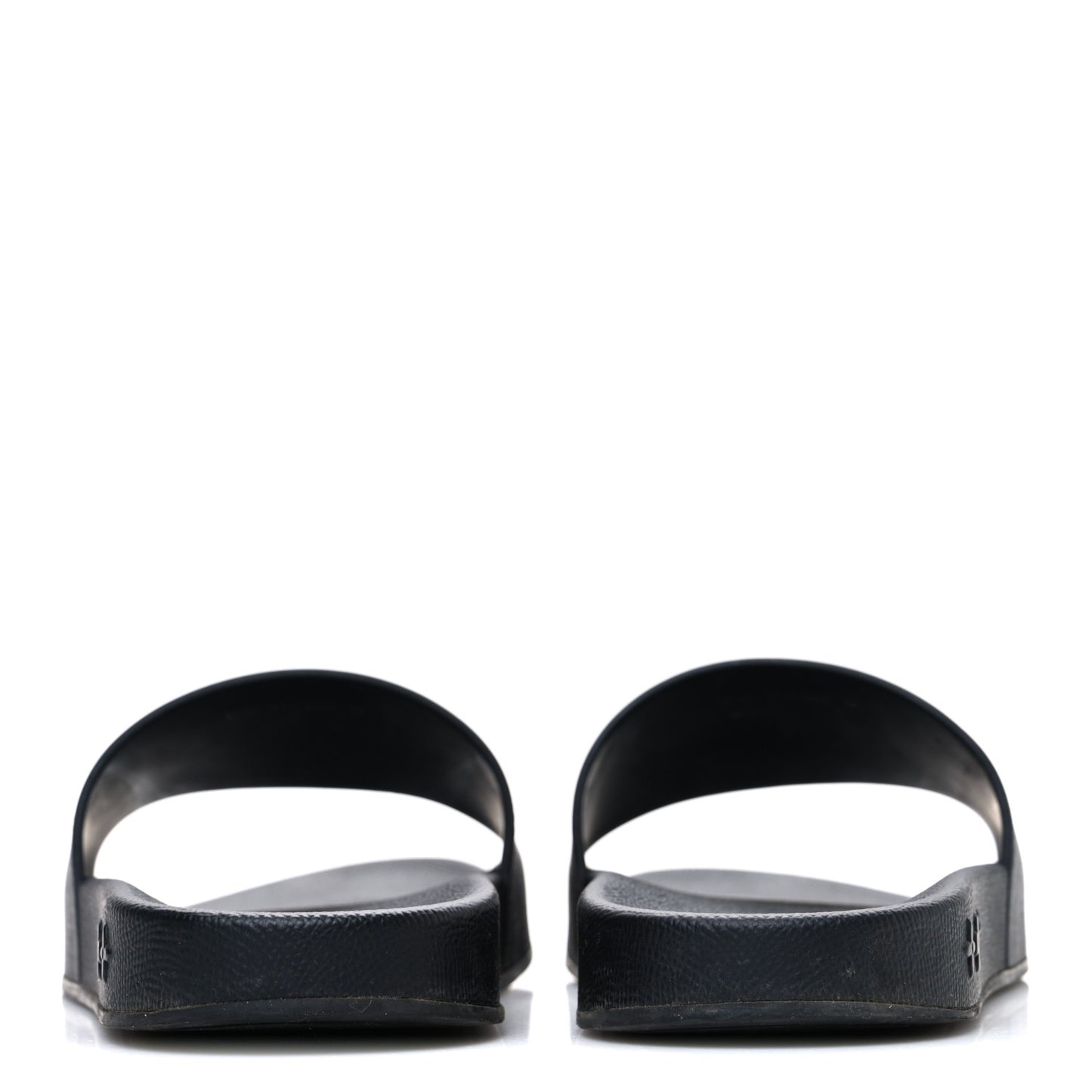 Rubber Monogram Eclipse Mens Waterfront Mules 9 Black