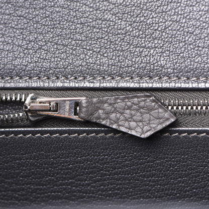 Hermes Taurillon Clemence Birkin 35 Graphite 18 of 33
