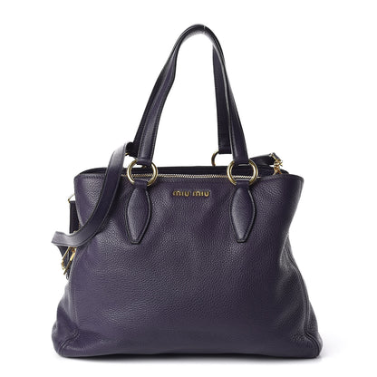 Miu Miu Vitello Daino Tote Uva 1 of 11