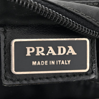 Prada Tessuto Nylon Saffiano Flat Messenger Bag Black 6 of 11