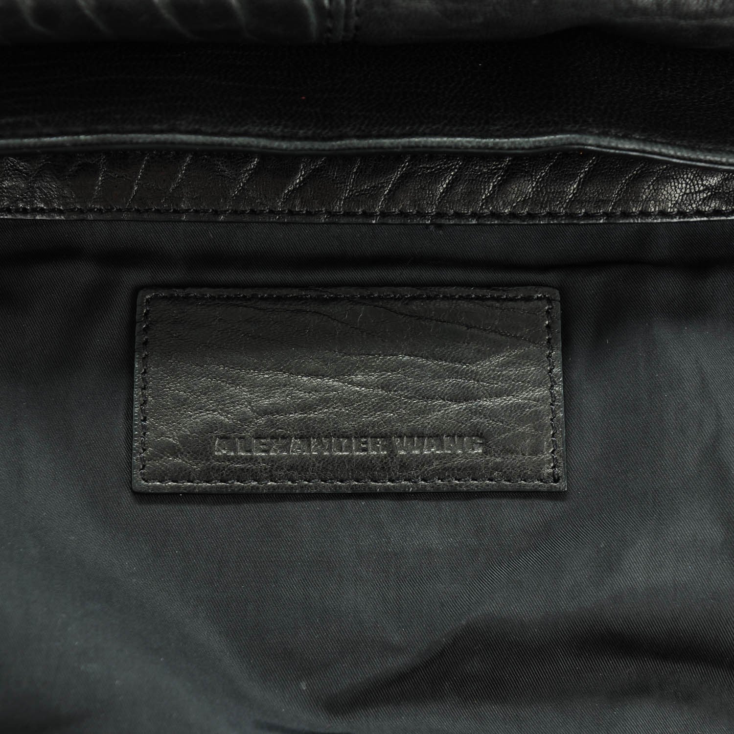 Alexander Wang Pebbled Lambskin Lia Sling Black with Rose Gold Hardware 6 of 7