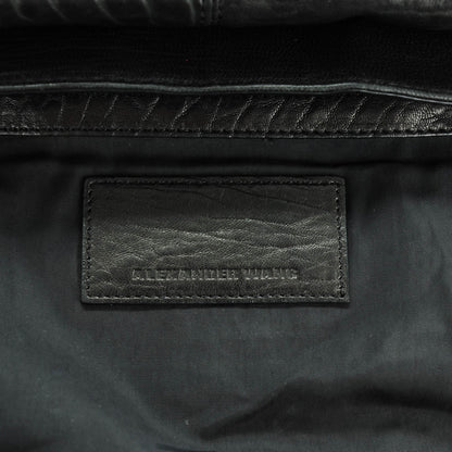Alexander Wang Pebbled Lambskin Lia Sling Black with Rose Gold Hardware 6 of 7