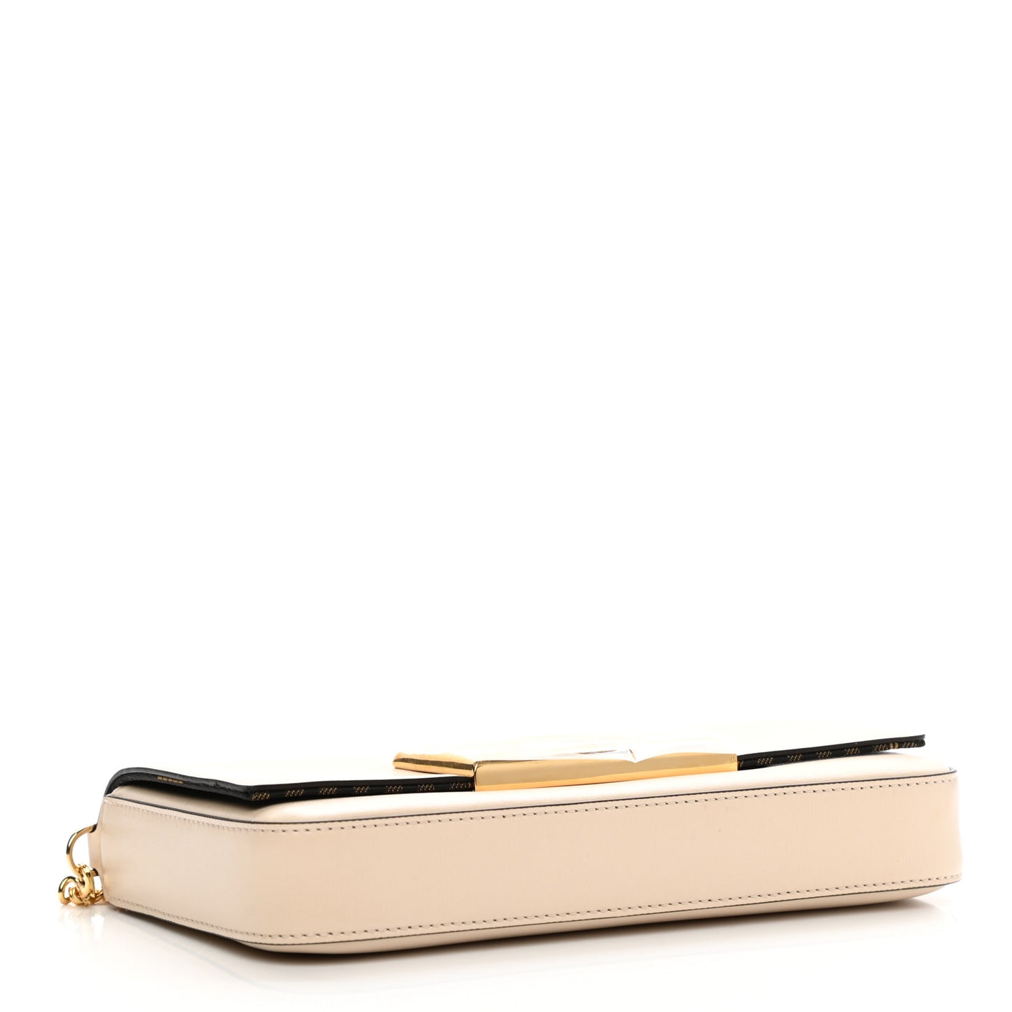 Vitello Palmellato Wallet on Chain with Pouches Camelia