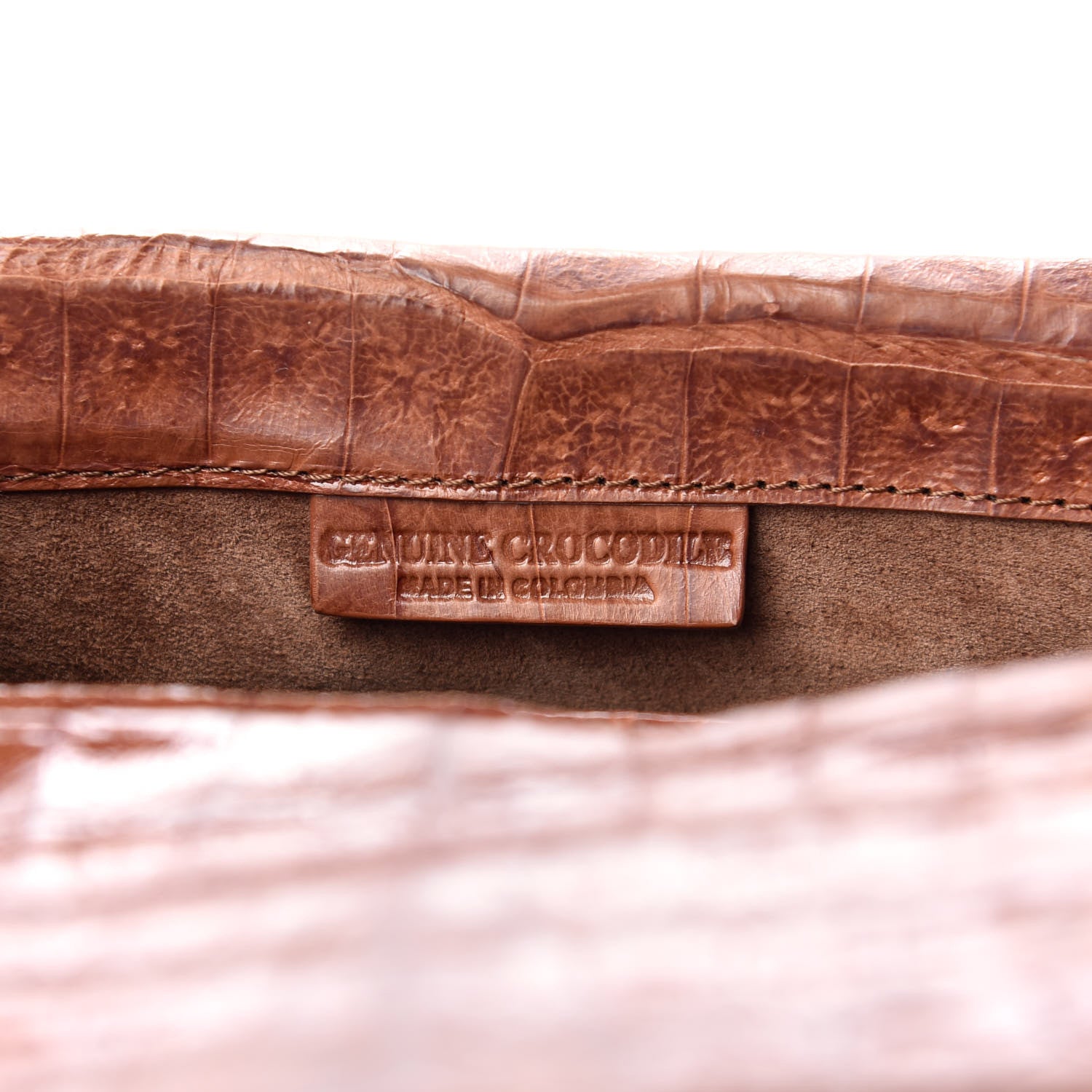 Nancy Gonzalez Crocodile Envelope Clutch Brown 7 of 8
