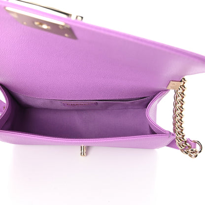 Chanel Caviar Quilted Medium Boy Flap Purple 5 of 9