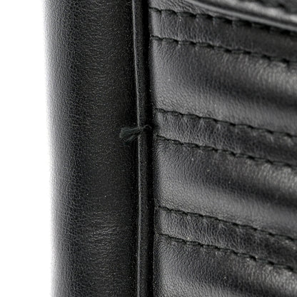 Gucci Calfskin Matelasse Large GG Marmont Shoulder Bag Black 11 of 12