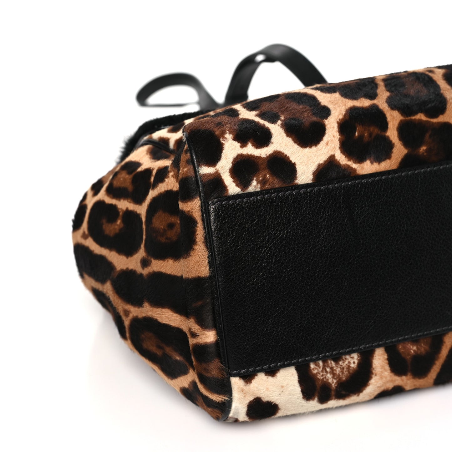 Calf Hair Leopard Print Large Miss Sicily Satchel Naturale