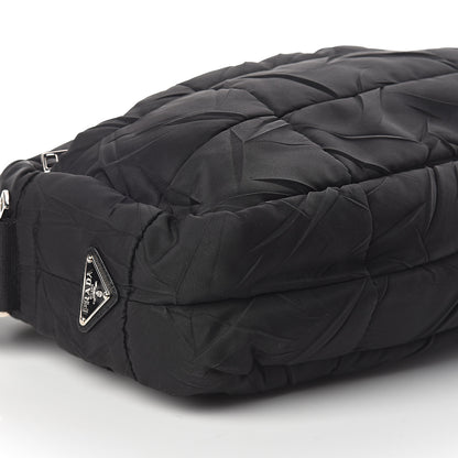 Prada Nylon Tessuto Impuntu Quilted Shoulder Bag Black 7 of 8