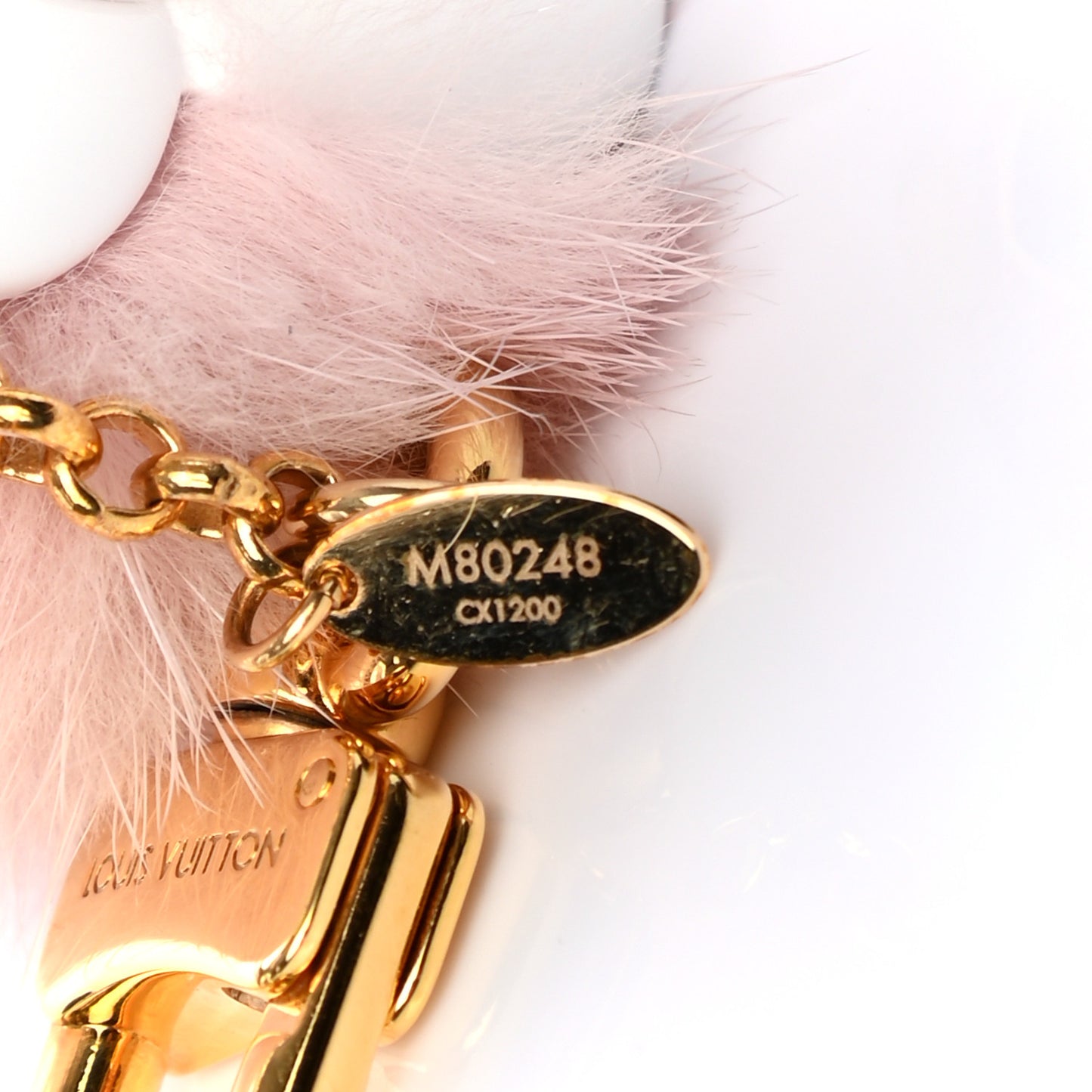 Resin Wood Mink Fur Vivienne Snowboard Bag Charm Key Holder