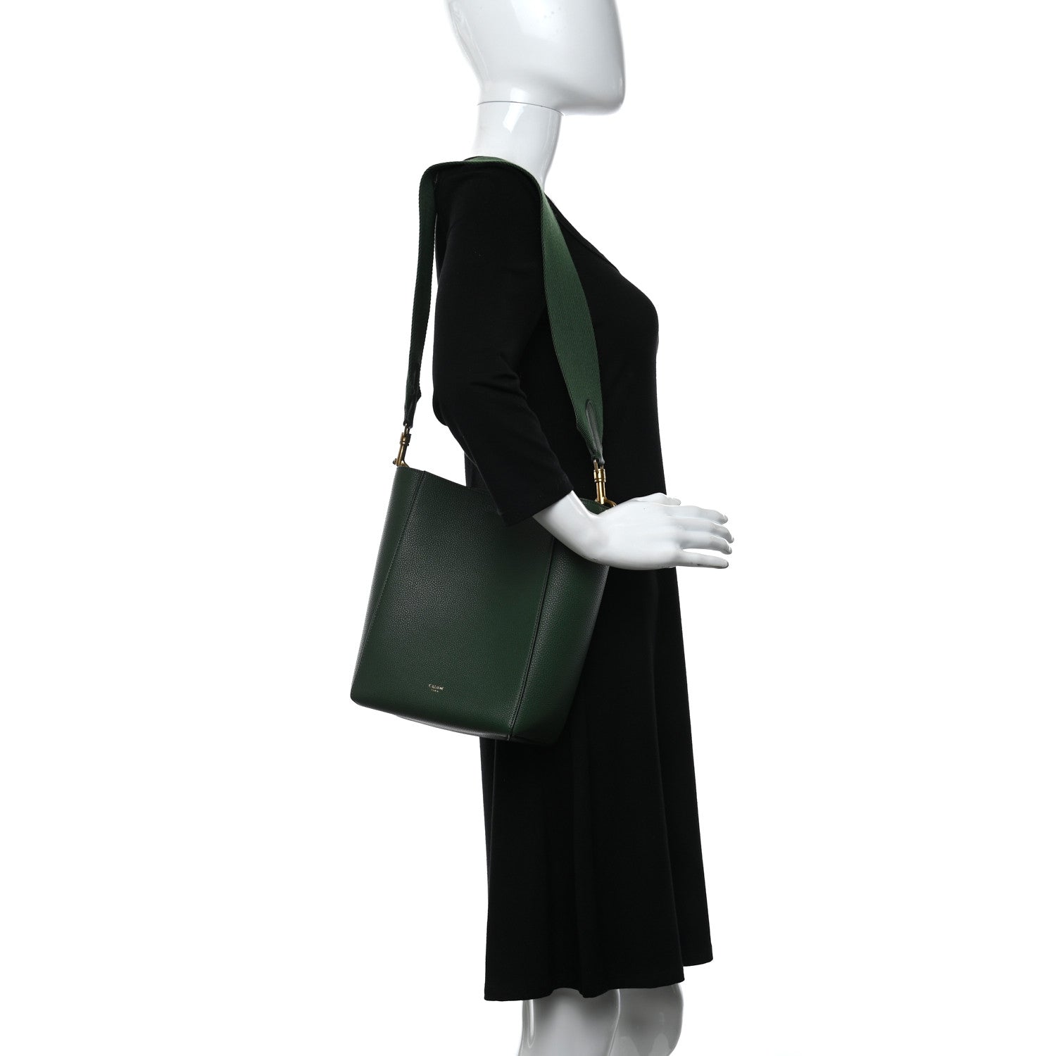 Celine Soft Grained Calfskin Small Sangle Bucket Bag Amazone 2 of 8