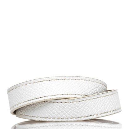 Hermes Epsom Kelly Double Tour Bracelet S White 3 of 6