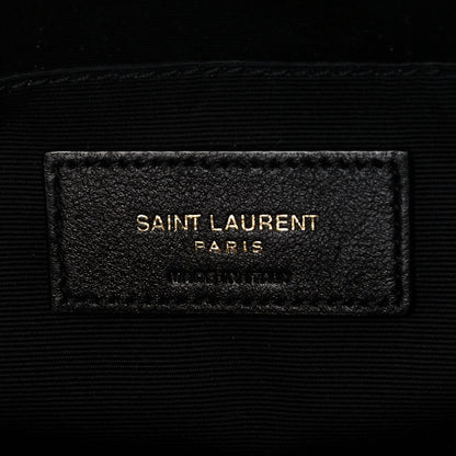 Saint Laurent Calfskin Matelasse Monogram Lou Camera Bag Black 6 of 12