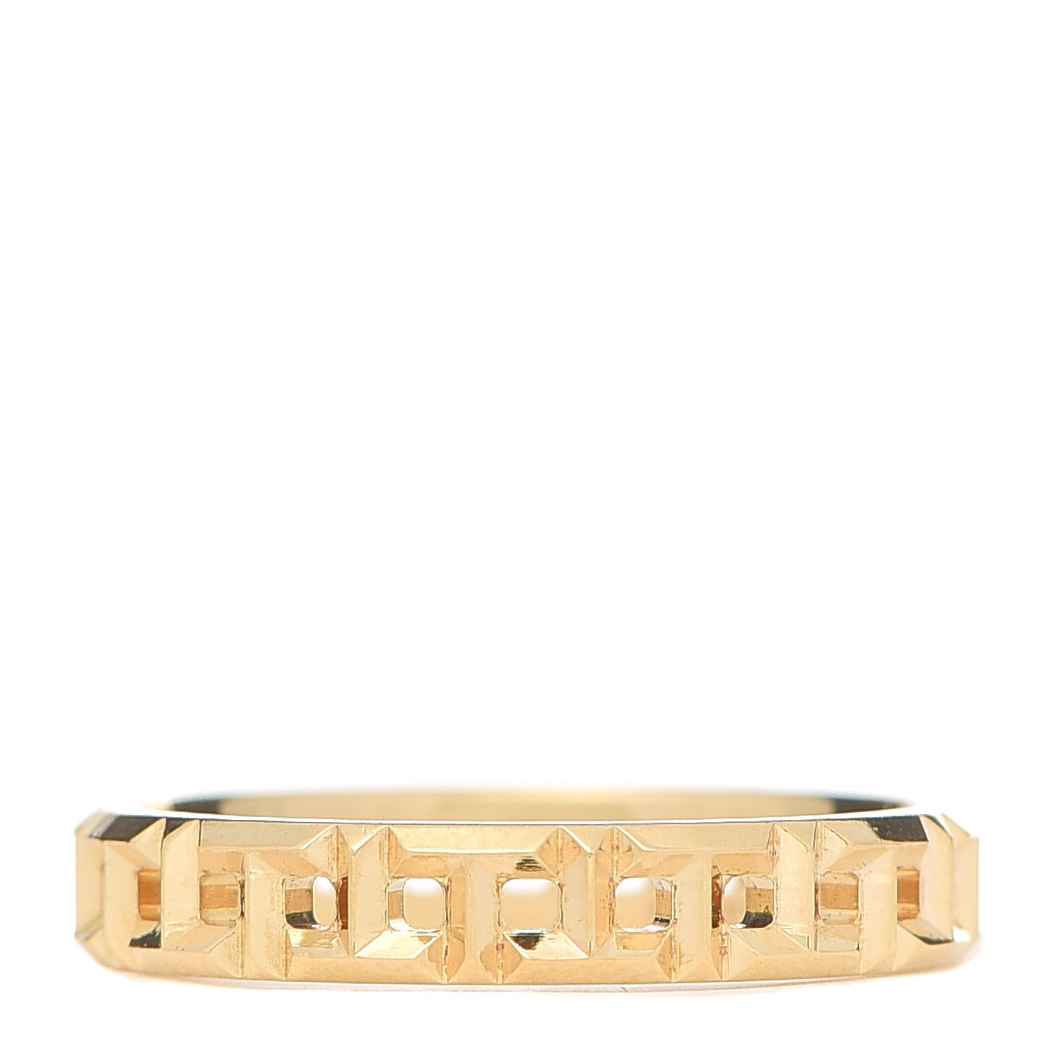 Tiffany 18K Yellow Gold T True Narrow Ring 53 6.25 3 of 5
