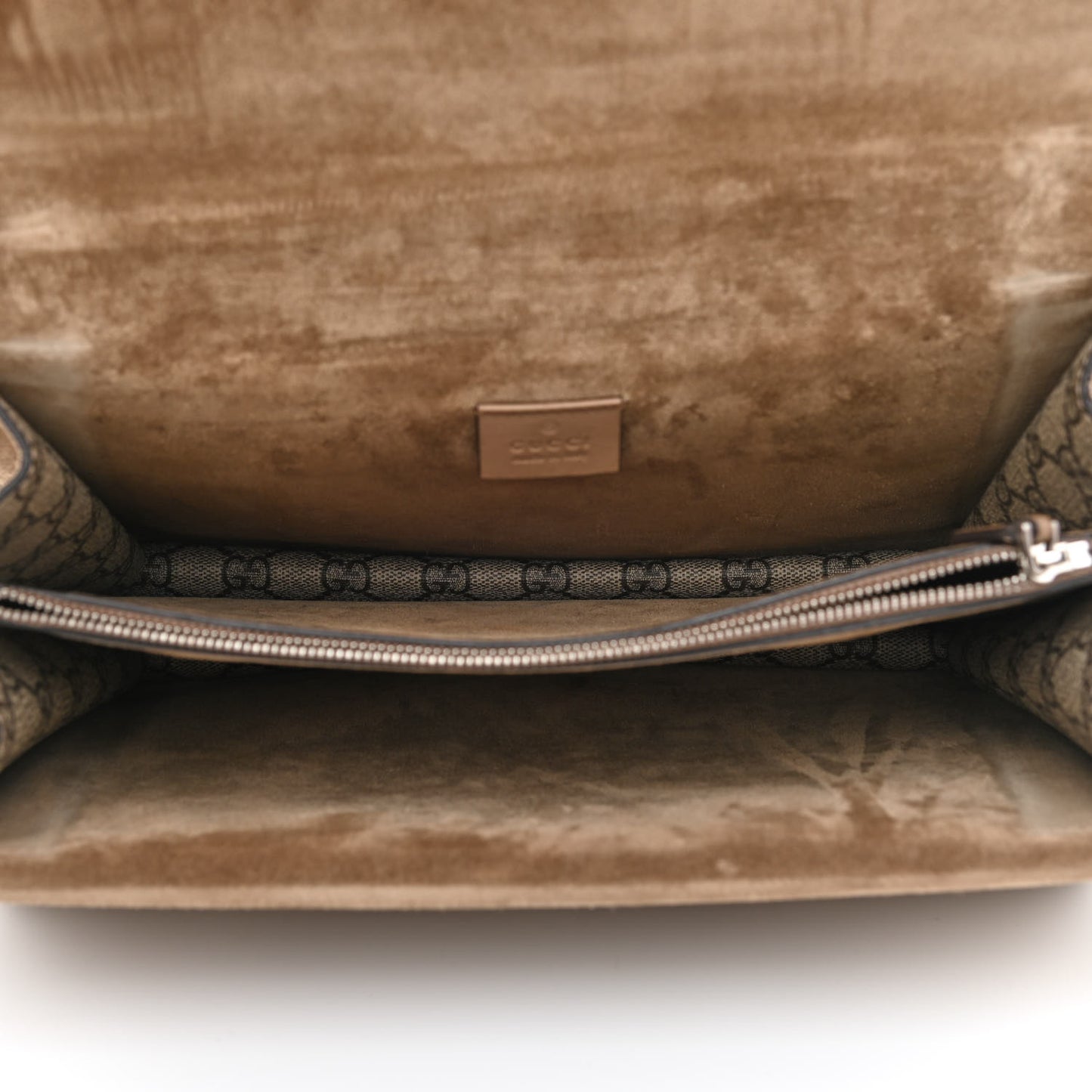 GG Supreme Monogram Medium Dionysus Shoulder Bag Taupe