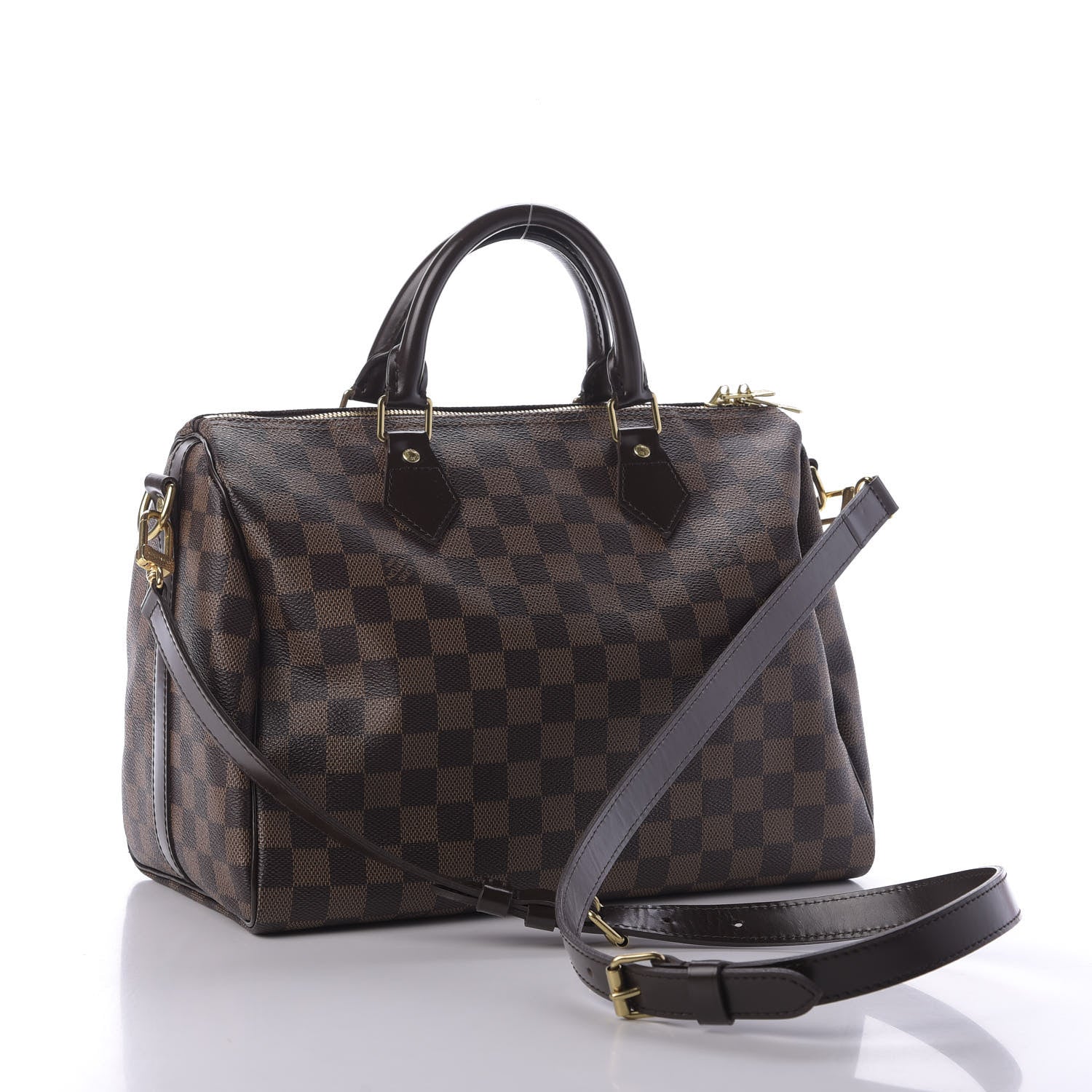 Louis Vuitton Damier Ebene Speedy Bandouliere 30 3 of 9