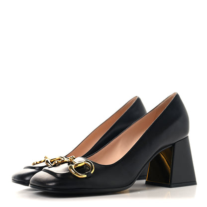 Gucci Malaga Kid Horsebit 75mm Pumps 38 Black 4 of 9