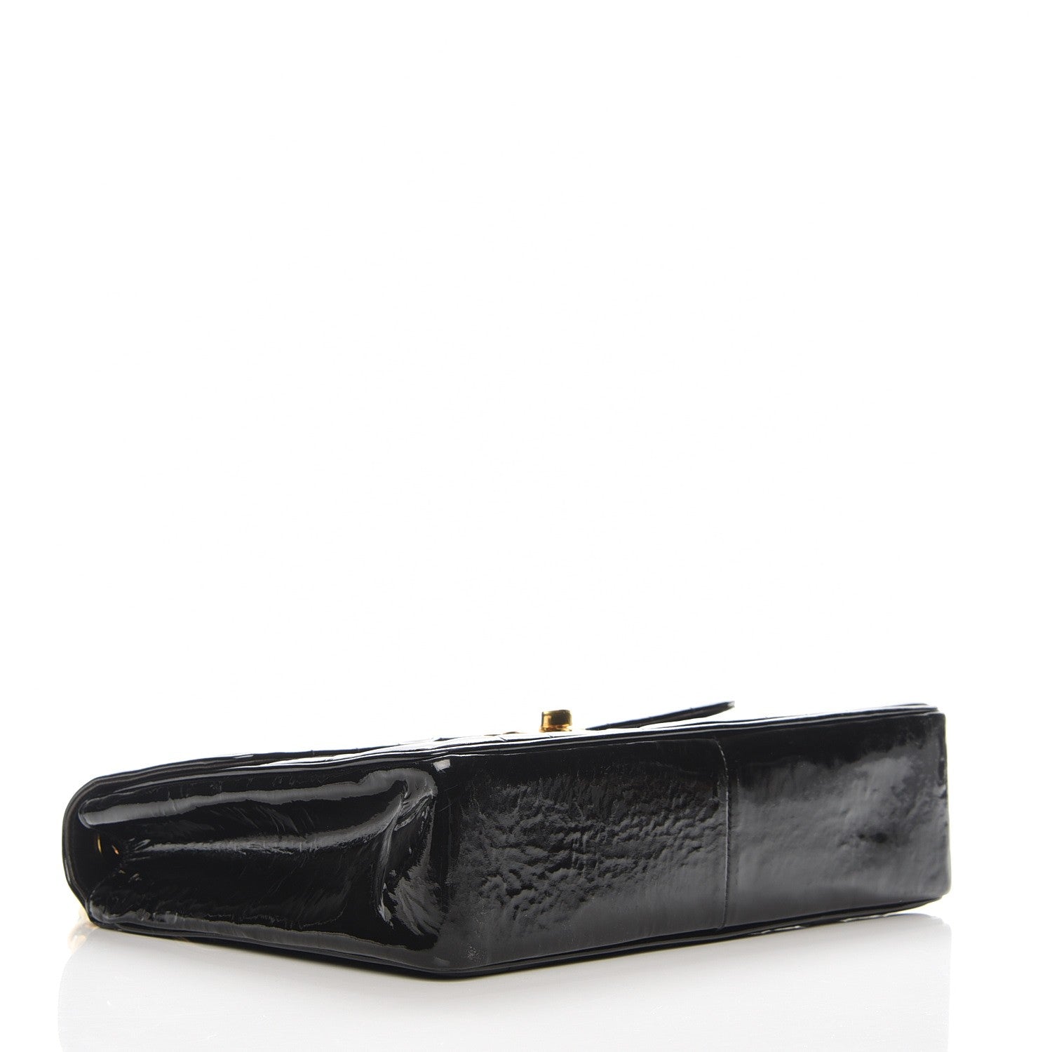 Chanel Patent Vertical Quilted Jumbo Single Flap Black 5 of 12