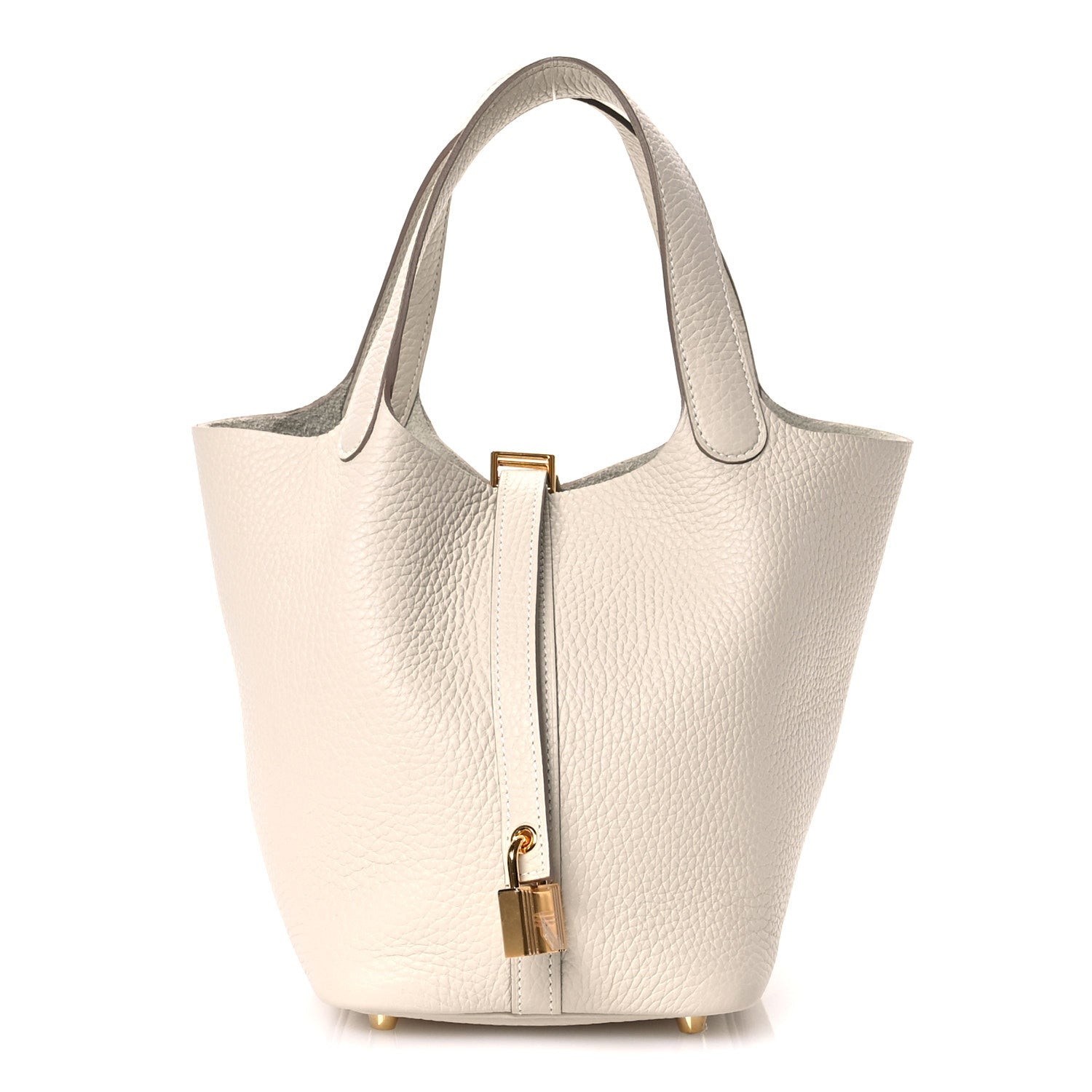 Hermes Taurillon Clemence Picotin Lock 18 PM Beton 8 of 11