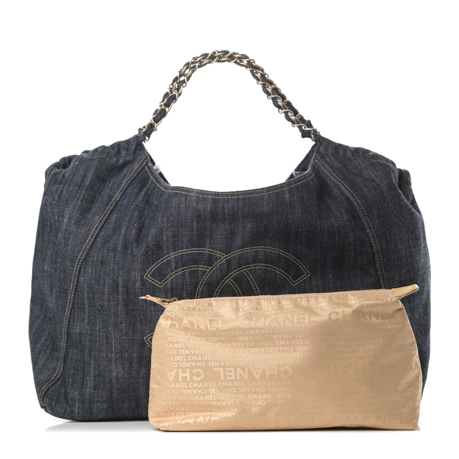 Chanel Denim XL Coco Cabas Tote Blue 2 of 11