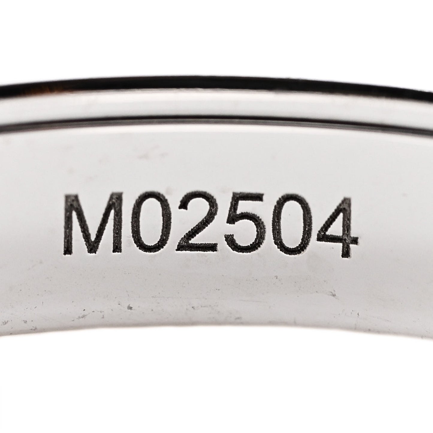 18K White Gold PVD Quatre Black Edition Wedding Band Ring 63 10.25