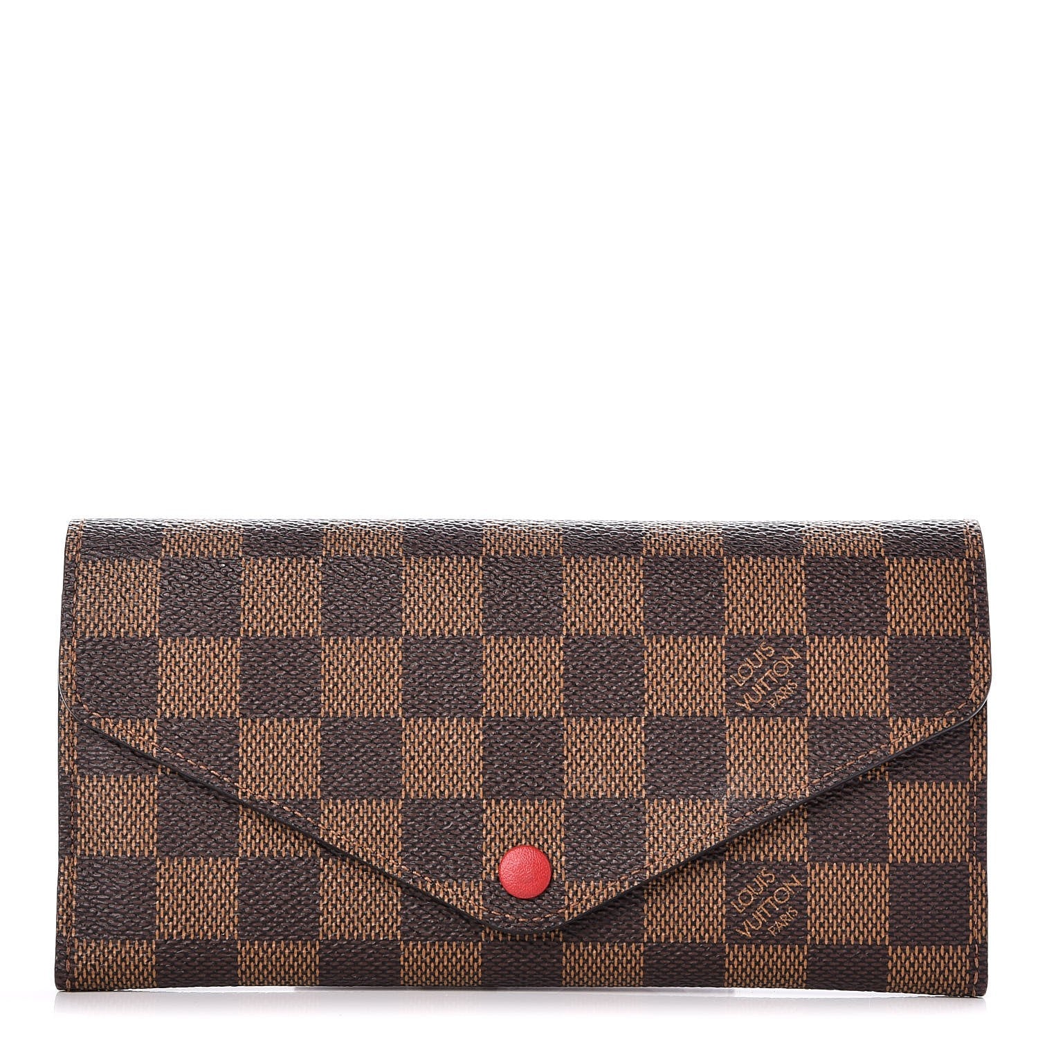 Louis Vuitton Damier Ebene Josephine Wallet Red 1 of 7
