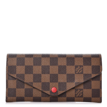 Louis Vuitton Damier Ebene Josephine Wallet Red 1 of 7