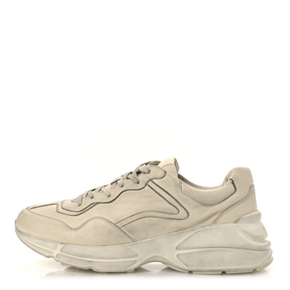 Gucci Soft Calfskin Mens Rhyton Sneakers 11.5 Ivory 1 of 15