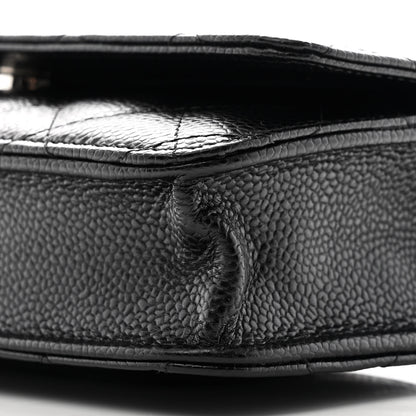 Chanel Caviar Quilted Wallet on Chain WOC Black 11 of 12